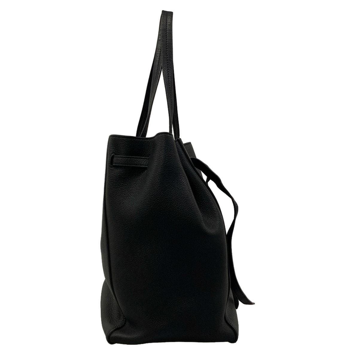 Celine Tote Cabas Phantom Small with Belt Black Leather — view 2