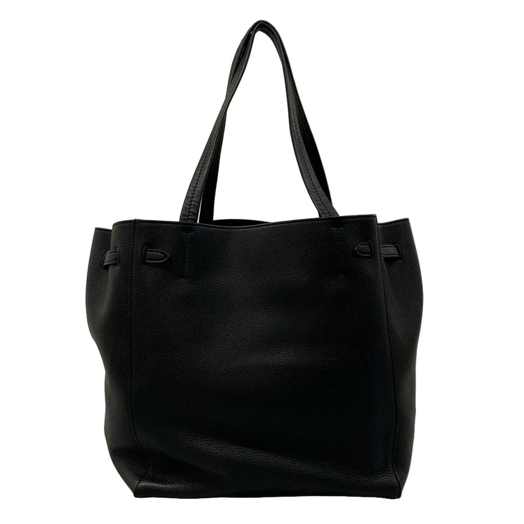 Celine Tote Cabas Phantom Small with Belt Black Leather — view 3