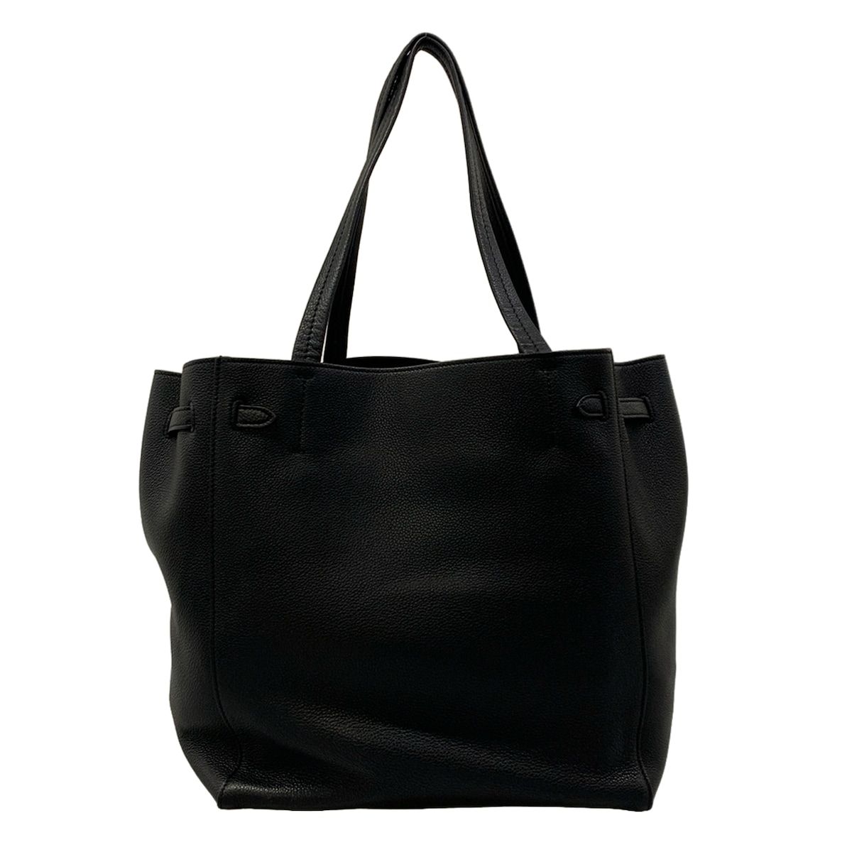 Celine Tote Cabas Phantom Small with Belt Black Leather — view 3