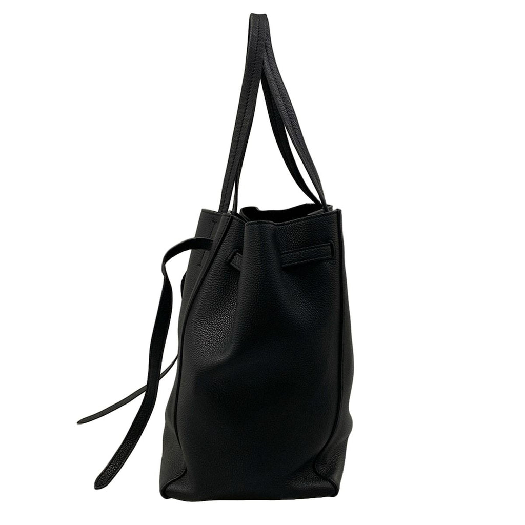 Celine Tote Cabas Phantom Small with Belt Black Leather — view 4