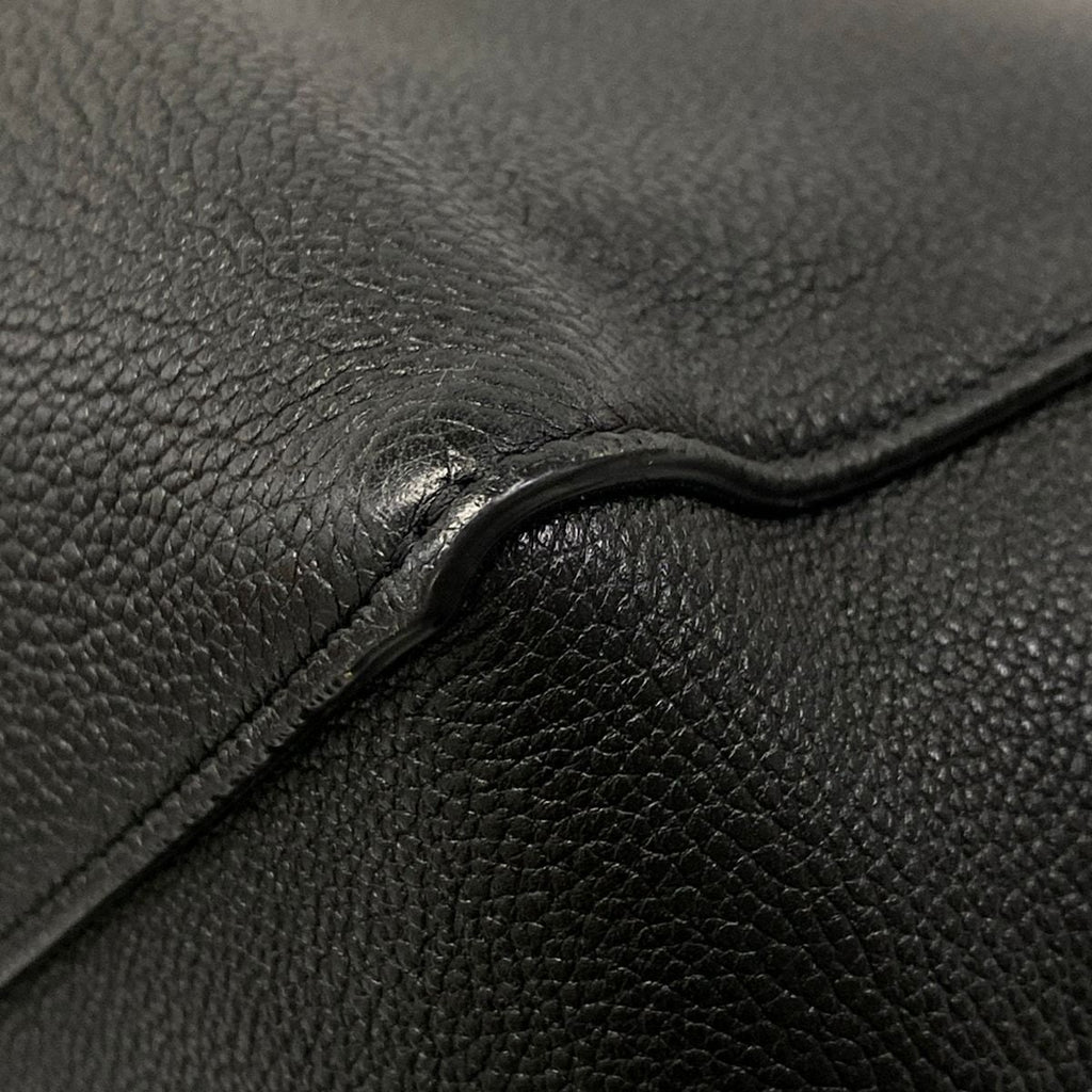 Celine Tote Cabas Phantom Small with Belt Black Leather — view 6