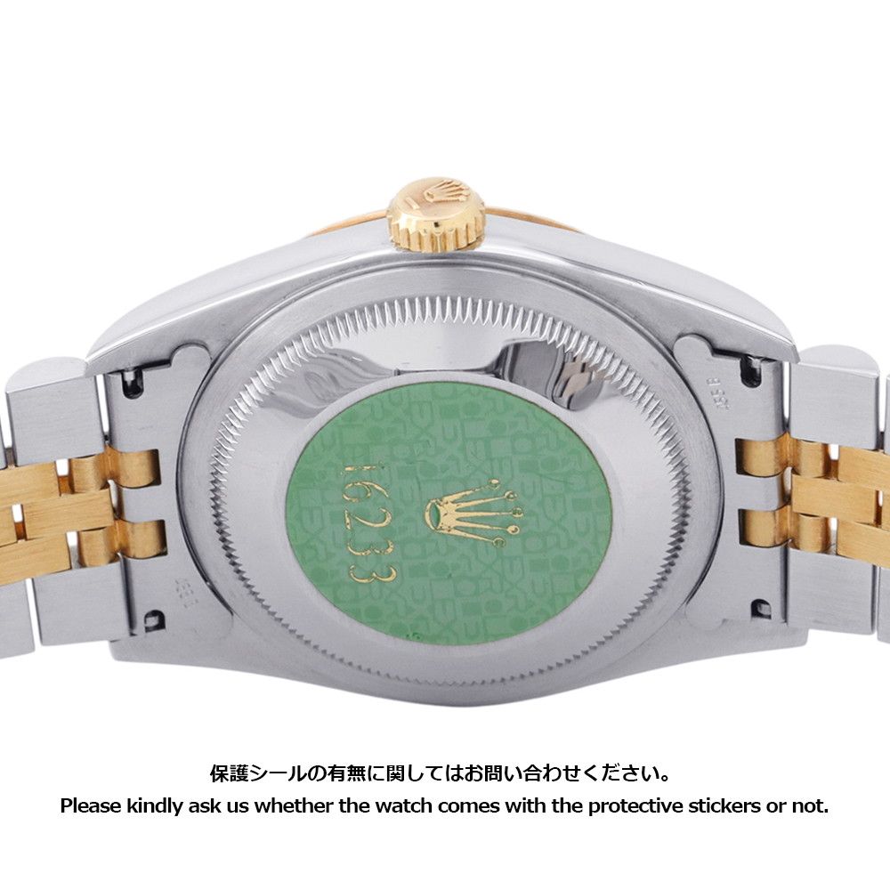 Rolex Datejust S No SS 18k Yellow Gold Watch Ivory Dial Pyramid — view 3