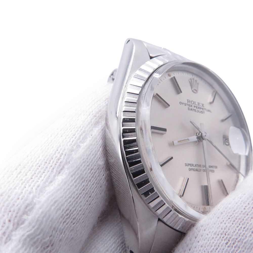 Rolex Datejust No 3 Watch Silver Dial Vintage — view 5