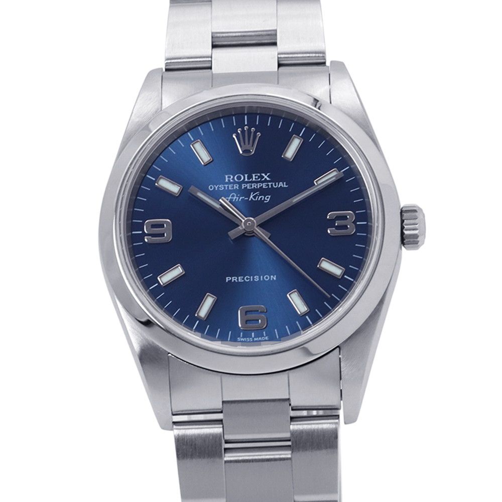 Rolex Air King No Watch Blue Dial