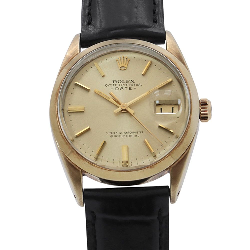 Rolex Oyster Perpetual Date No 29 Watch Champagne Dial Vintage