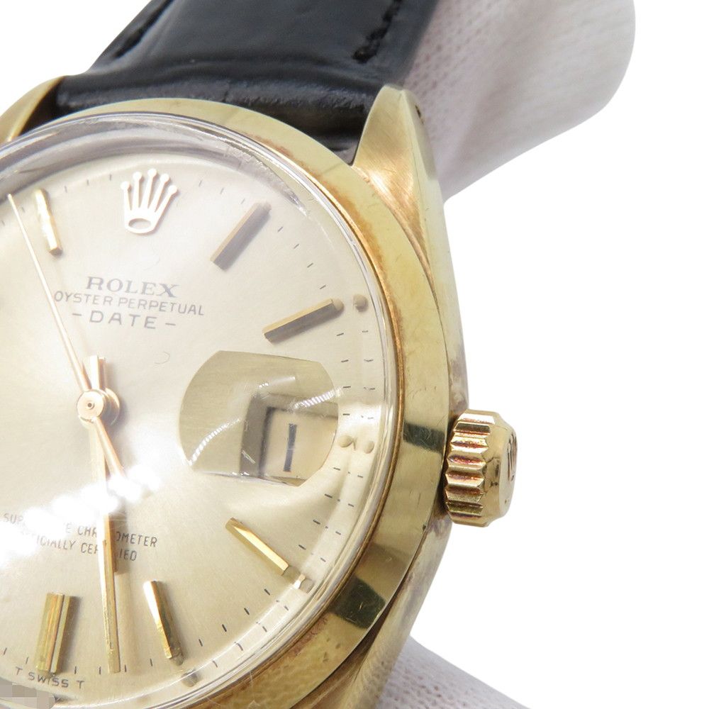 Rolex Oyster Perpetual Date No 29 Watch Champagne Dial Vintage — view 4