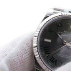 Rolex Datejust 36 SS 18k White Gold Roulette Watch Calf Dial Roman — view 4