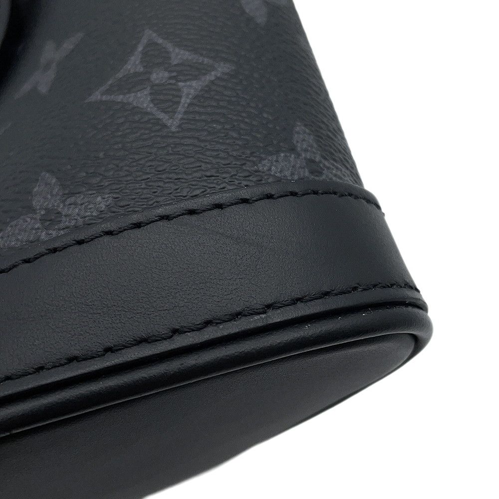 Louis Vuitton Shoulder Bag Monogram Eclipse Envelope Pouch Black — view 7