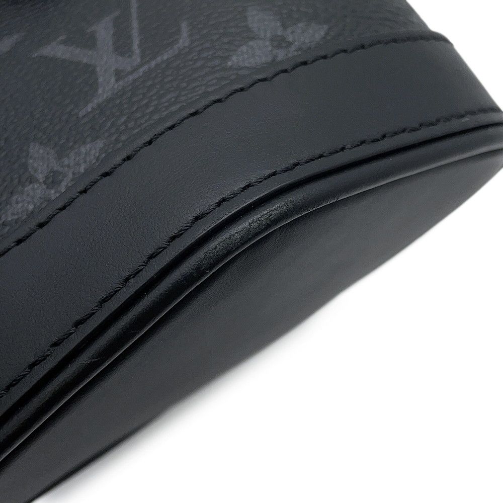 Louis Vuitton Shoulder Bag Monogram Eclipse Envelope Pouch Black — view 6