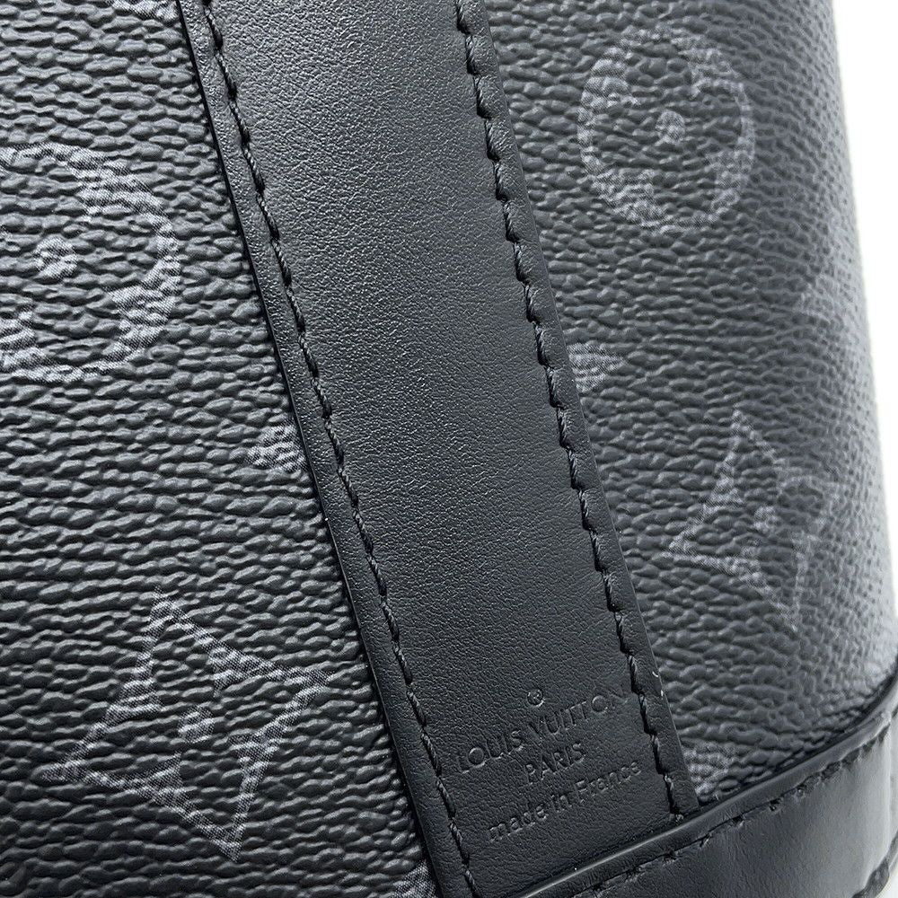 Louis Vuitton Shoulder Bag Monogram Eclipse Envelope Pouch Black — view 9