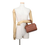 Celine Handbag Cuill Triomphe Small Boston Smooth Calf Leather 2-Way Brown — view 4