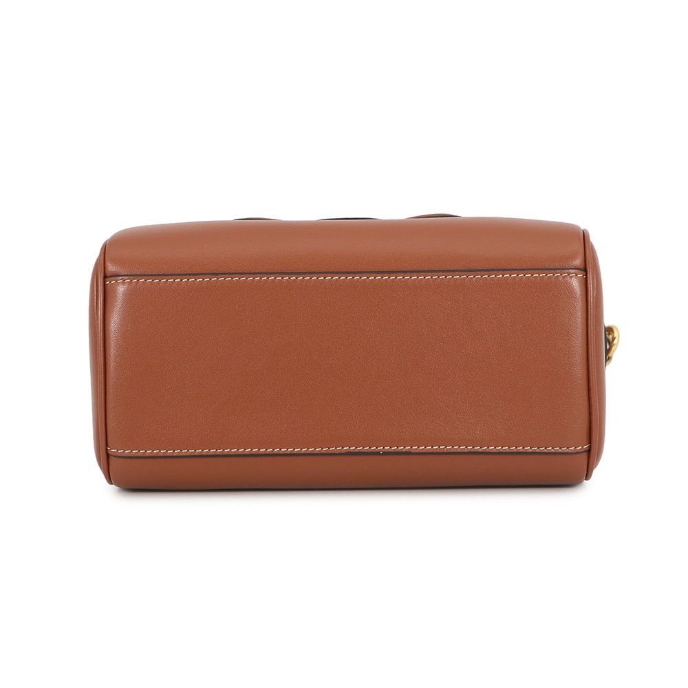 Celine Handbag Cuill Triomphe Small Boston Smooth Calf Leather 2-Way Brown — view 3
