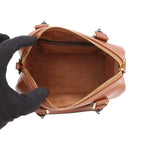 Celine Handbag Cuill Triomphe Small Boston Smooth Calf Leather 2-Way Brown — view 6
