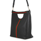 Gucci Tote Ophidia Micro Guccissima Giglio Large 2-Way Black — view 2