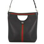 Gucci Tote Ophidia Micro Guccissima Giglio Large 2-Way Black