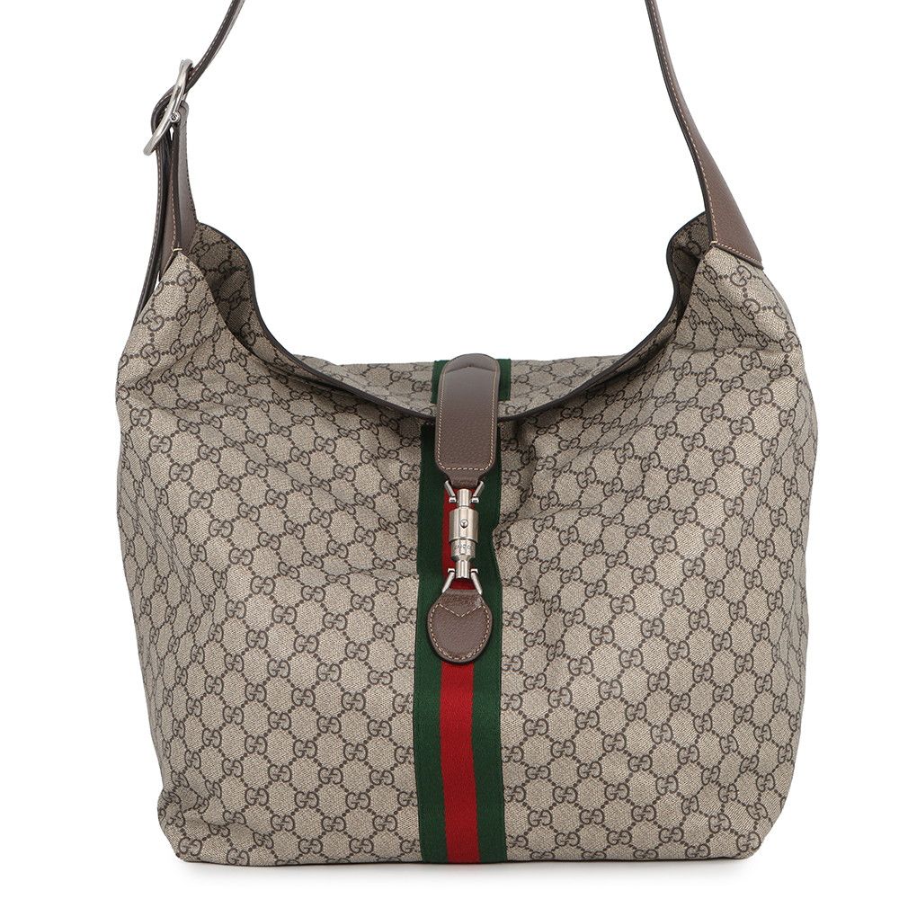 Gucci Shoulder Bag GG Supreme Jackie Leather