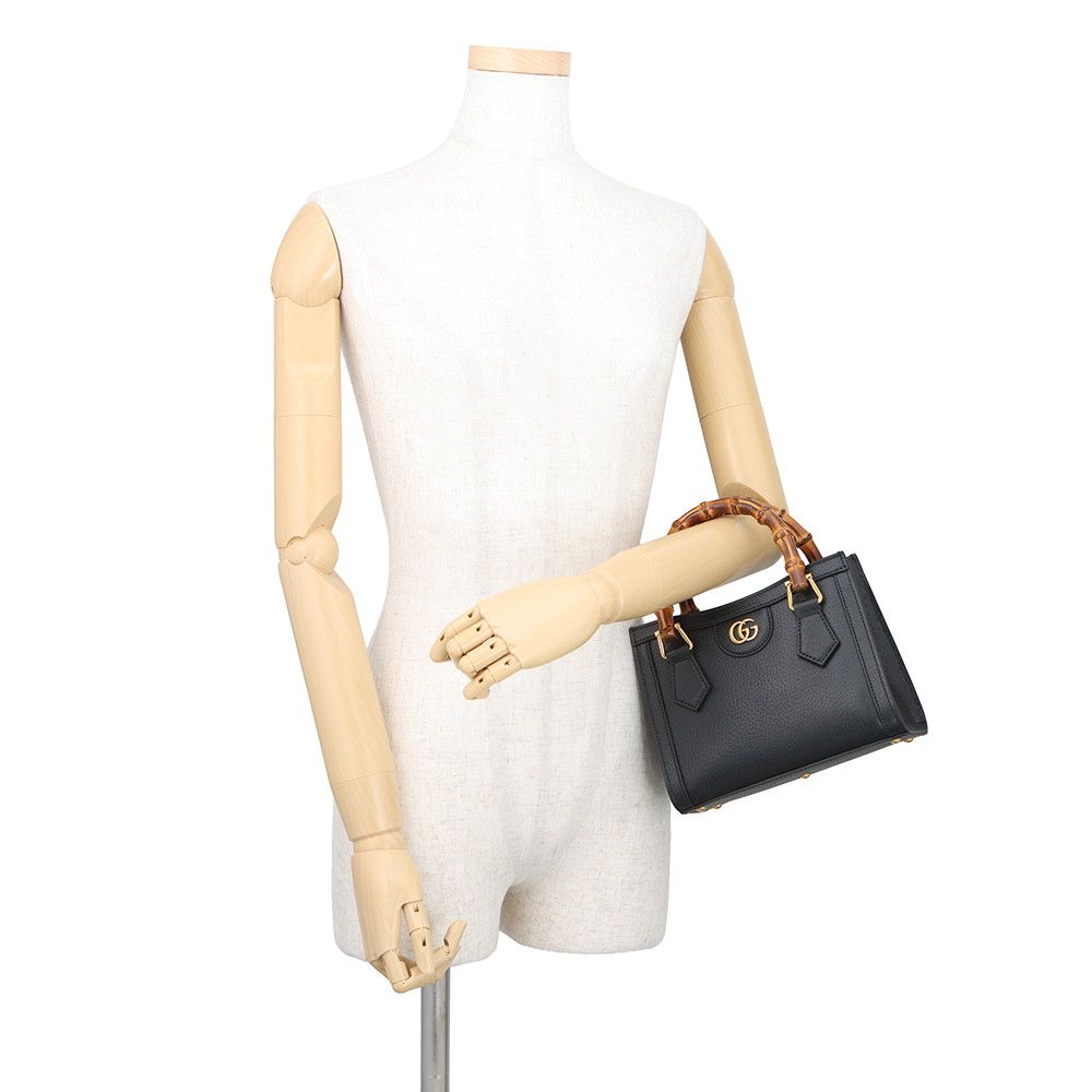 Gucci Handbag Diana Bamboo Small Leather 2-Way Black — view 4