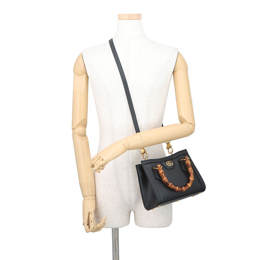 Gucci Handbag Diana Bamboo Small Leather 2-Way Black — view 5
