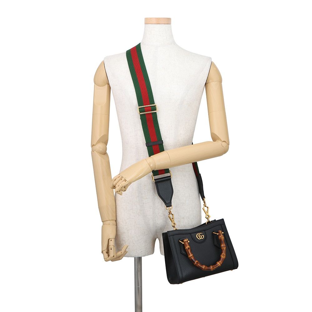 Gucci Handbag Diana Bamboo Small Leather 2-Way Black — view 6