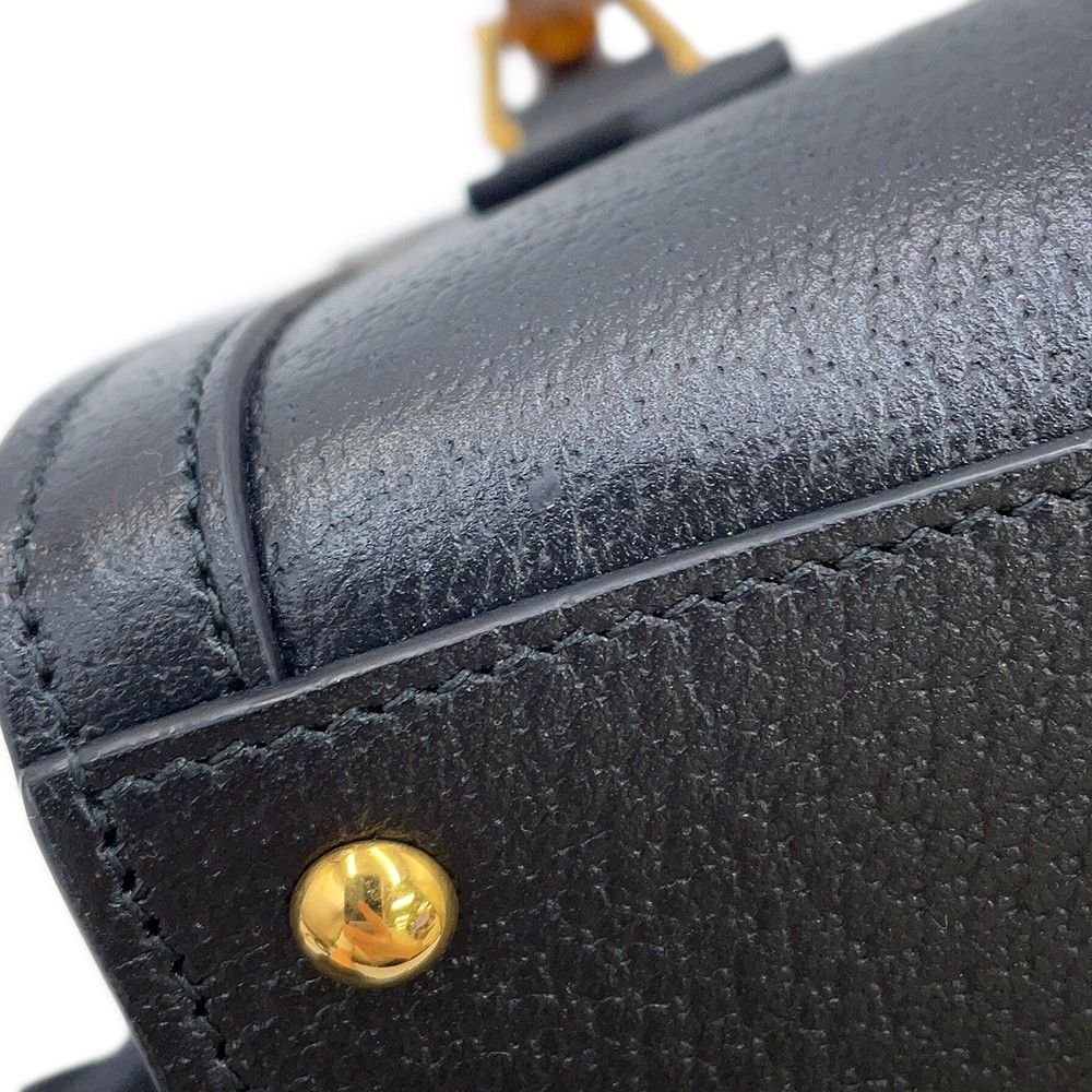 Gucci Handbag Diana Bamboo Small Leather 2-Way Black — view 9