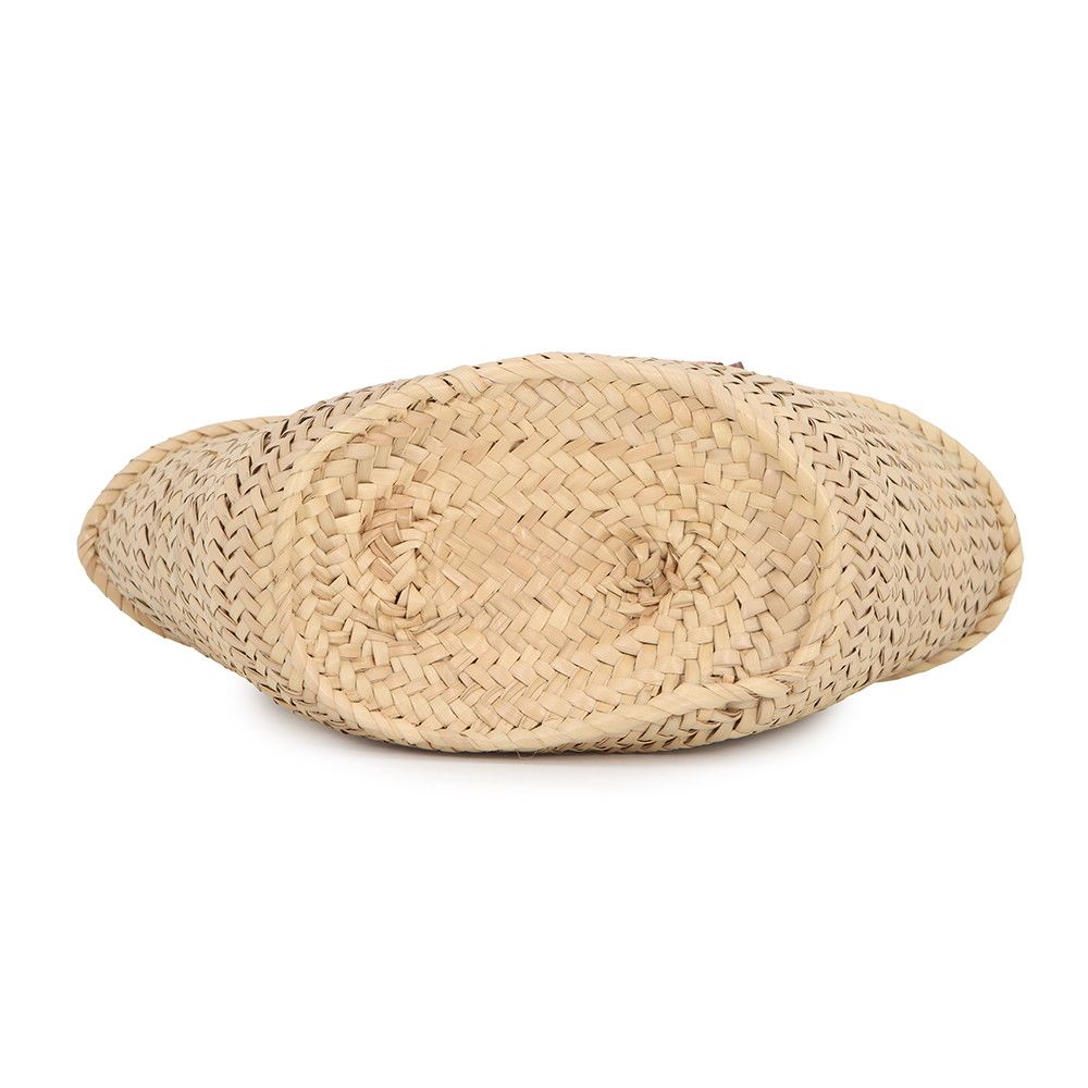Loewe Tote Anagram Raffia Leather Basket — view 3