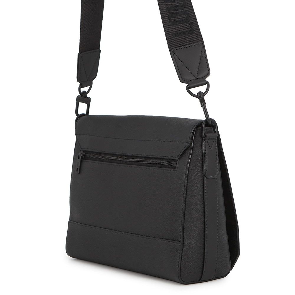 Louis Vuitton Shoulder Bag Gray Leather Takeoff Messenger Black — view 2