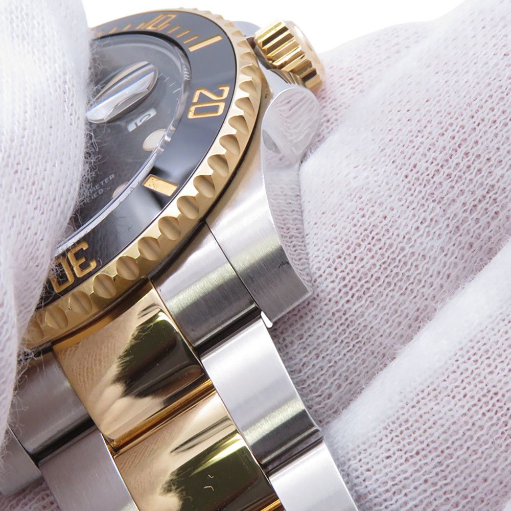 Rolex Submariner Date SS 18k Yellow Gold Watch Black Dial — view 5