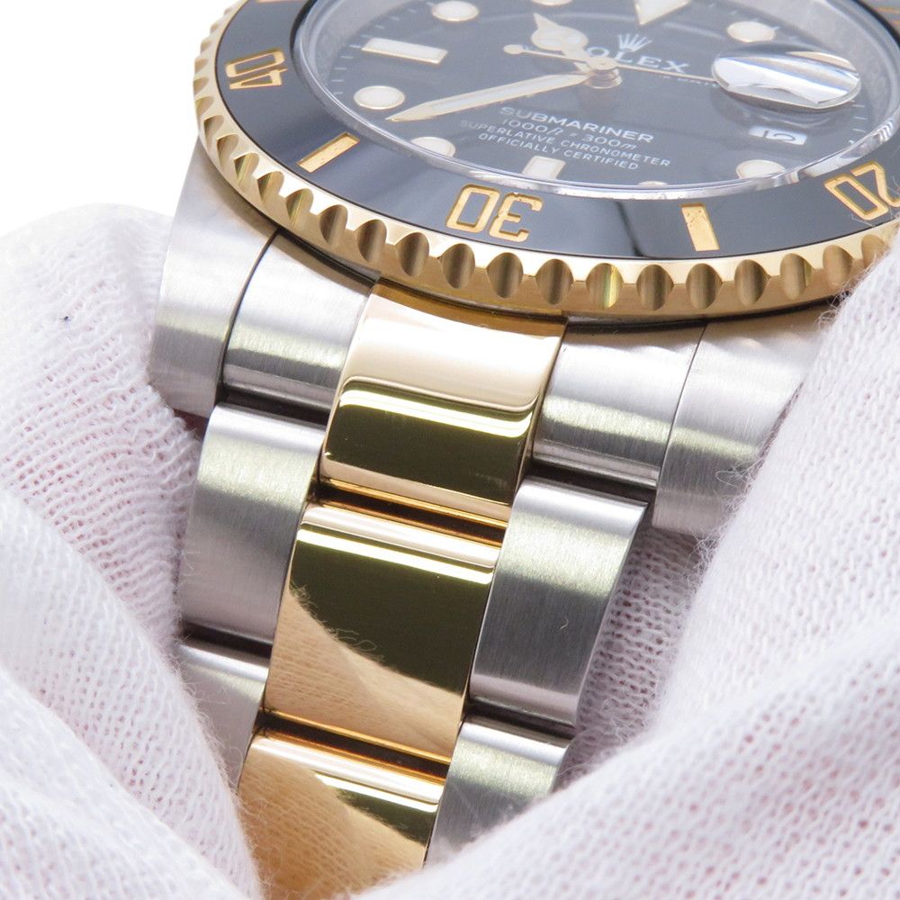 Rolex Submariner Date SS 18k Yellow Gold Watch Black Dial — view 6