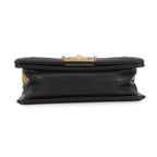 Chanel Chain Shoulder Bag Boy Small Quilted CC Logo Caviar Leather Black — view 3