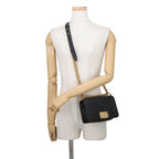 Chanel Chain Shoulder Bag Boy Small Quilted CC Logo Caviar Leather Black — view 5