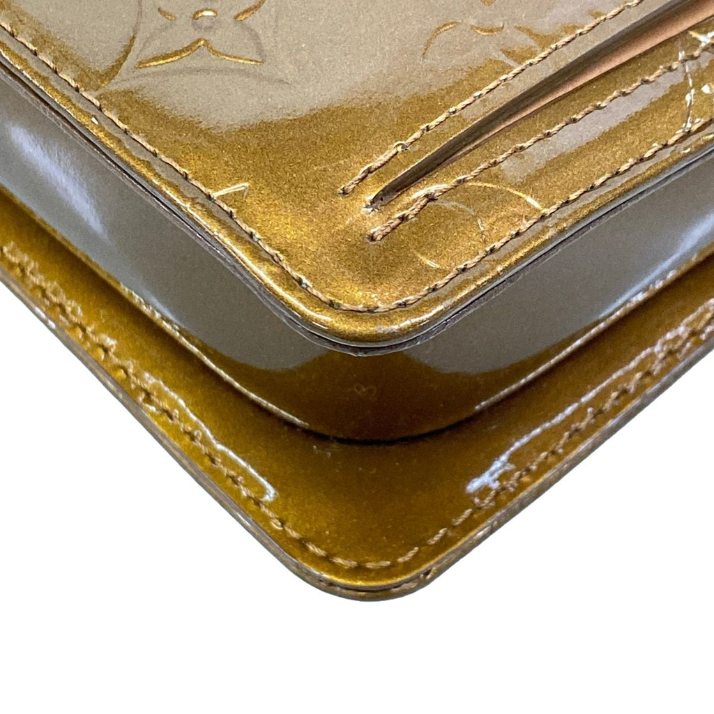 Louis Vuitton Shoulder Bag Monogram Vernis Blanc Leather — view 6