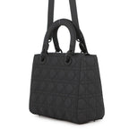 Dior Handbag Lady Ultra Matte Calfskin 2-Way Shoulder Black — view 2
