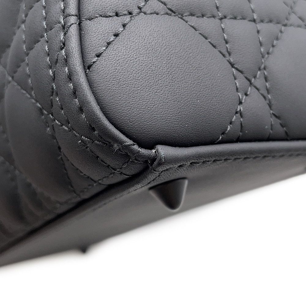 Dior Handbag Lady Ultra Matte Calfskin 2-Way Shoulder Black — view 7