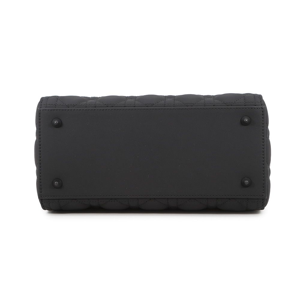 Dior Handbag Lady Ultra Matte Calfskin 2-Way Shoulder Black — view 3