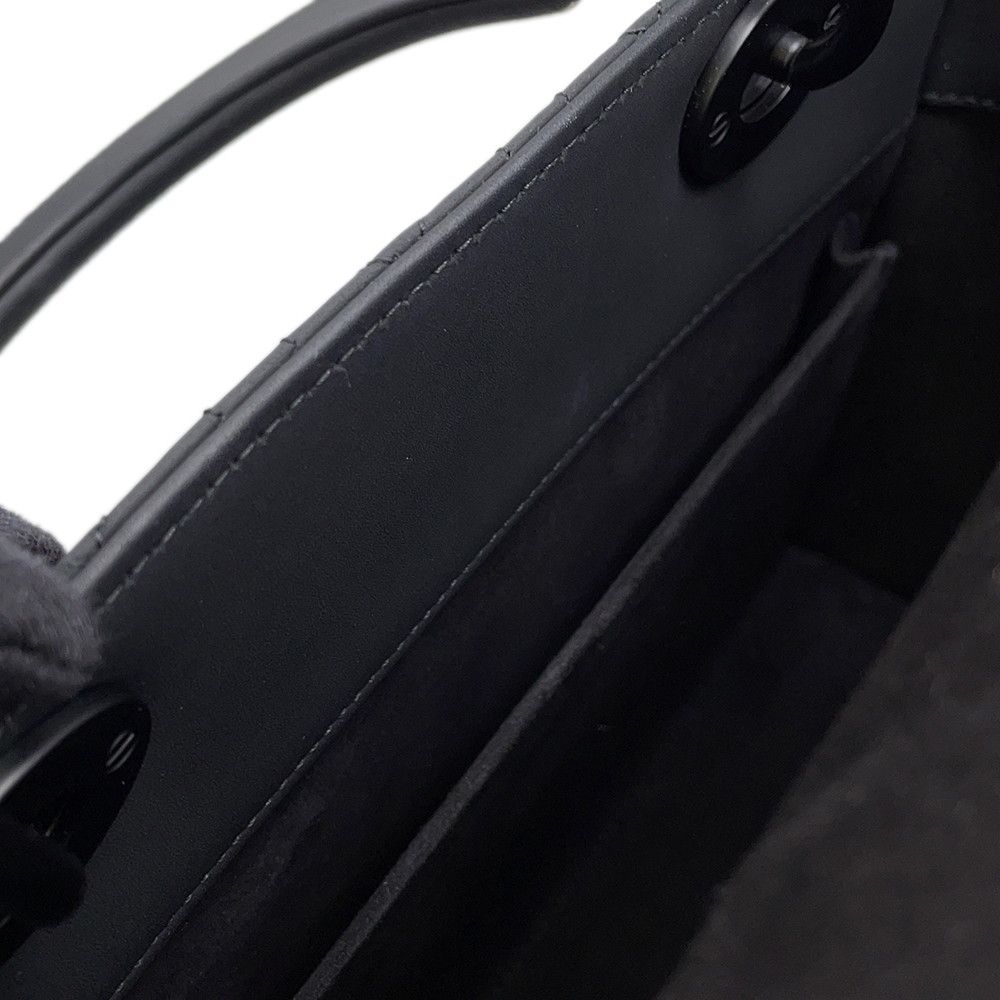 Dior Handbag Lady Ultra Matte Calfskin 2-Way Shoulder Black — view 9