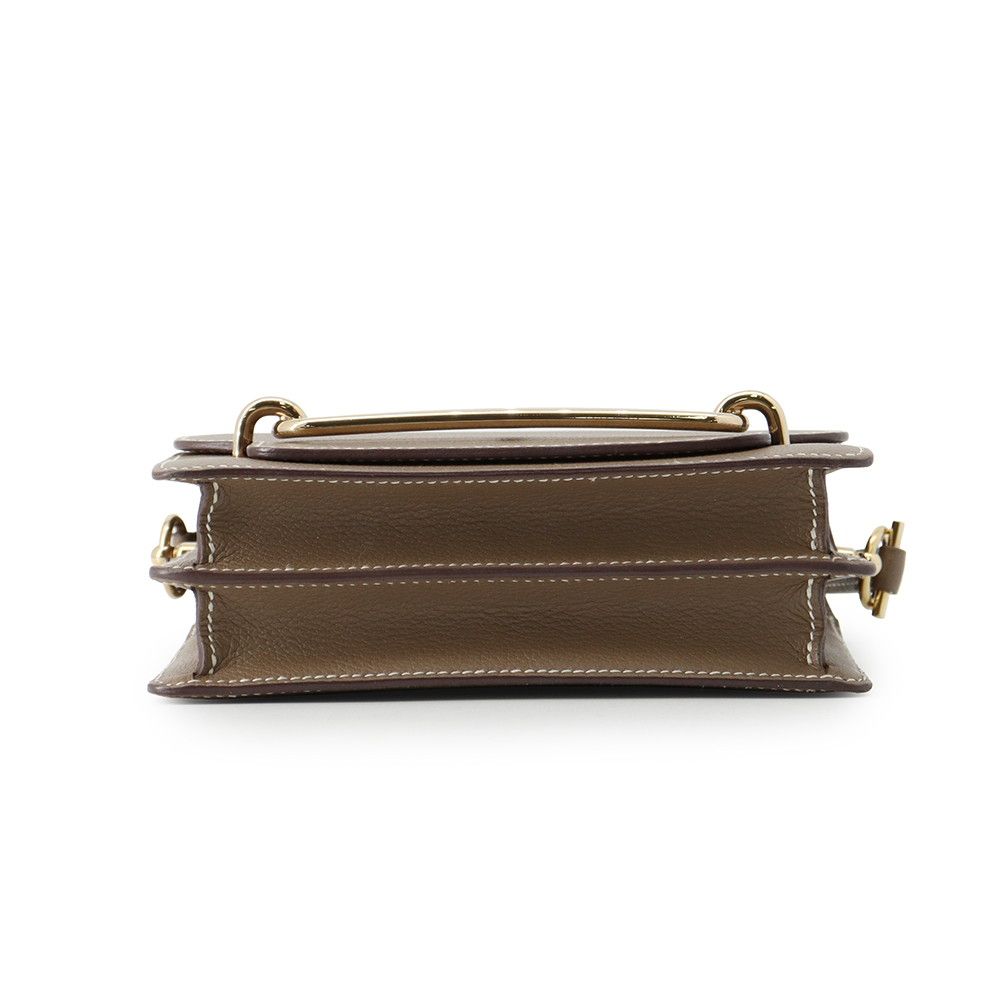 Hermes Sac Roulis Mini Etoupe Gold Shoulder — view 3