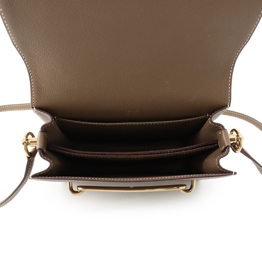 Hermes Sac Roulis Mini Etoupe Gold Shoulder — view 5