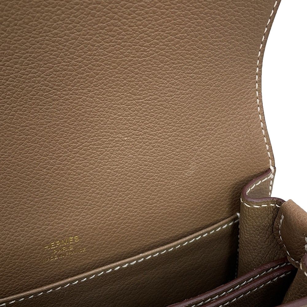 Hermes Sac Roulis Mini Etoupe Gold Shoulder — view 6