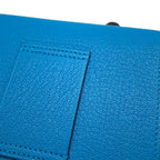 Hermes Wallet Roulis Slim Blue Frida Gold Chevre Misor — view 8