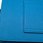 Hermes Wallet Roulis Slim Blue Frida Gold Chevre Misor — view 7