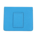 Hermes Wallet Roulis Slim Blue Frida Gold Chevre Misor — view 3