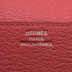 Hermes Wallet Roulis Slim Rose Texas Silver Chevre Misor — view 9