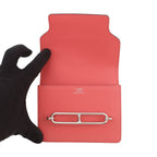 Hermes Wallet Roulis Slim Rose Texas Silver Chevre Misor — view 4
