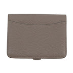 Hermes Coin Case Dogon Etain Silver Togo Wallet Purse — view 3