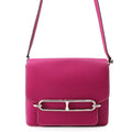 Hermes Sac Roulis 23 Rose Purple Silver Shoulder