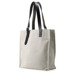 Hermes Tote Etriviere Shopping Ecru Black Silver Toile Ash Vache Hunter — view 2
