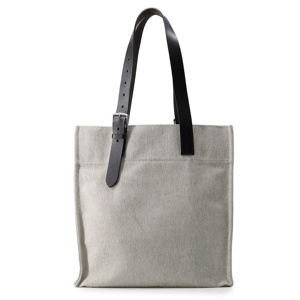 Hermes Tote Etriviere Shopping Ecru Black Silver Toile Ash Vache Hunter