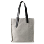Hermes Tote Etriviere Shopping Ecru Black Silver Toile Ash Vache Hunter