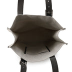 Hermes Tote Etriviere Shopping Ecru Black Silver Toile Ash Vache Hunter — view 5