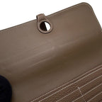 Hermes Wallet Dogon Long Etoupe Silver Togo — view 8